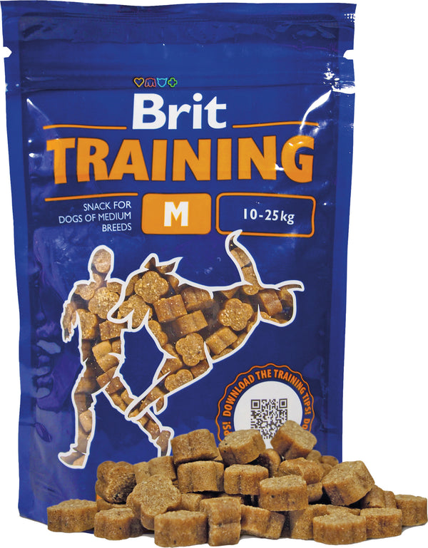 Brit Traning Snack er små, myke og halvfuktige godbiter som er spesielt utviklet til å fungere som belønning under trening. 