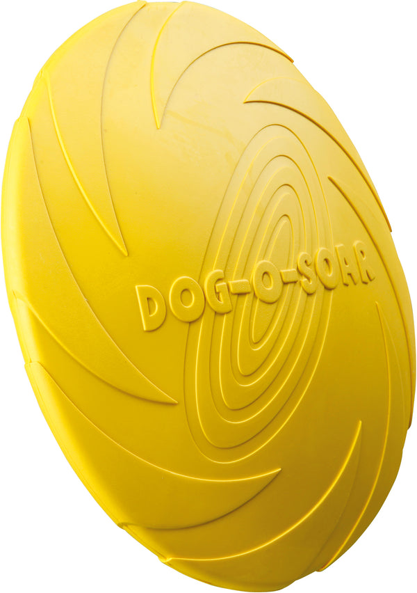 Trixie Dog Disc Frisbee er en fin aktivitetsleke til hunden. Flyter på vannet!  Laget i naturgummi som minimerer skader på hunden. Aktivisere hunden med frisbee er både en verdsatt lek og bra kondisjonstrening, i vann eller på land. Leveres i tilfeldig farge.